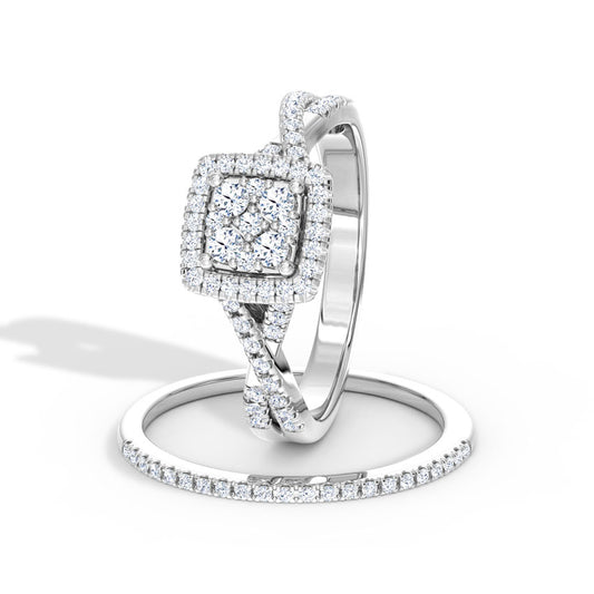 Sparkle Diamond Bridal Ring Set
