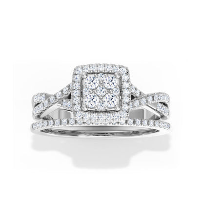 Sparkle Diamond Bridal Ring Set