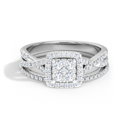 Sparkle Diamond Bridal Ring Set