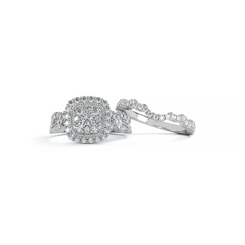Seraphina Diamond Bridal Ring Set