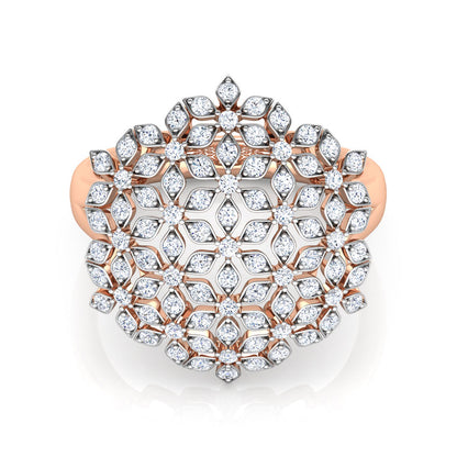 Daisy Mesh Diamond Ring