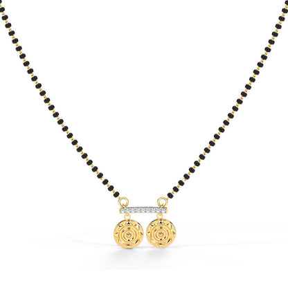 Uma Coin Diamond Mangalsutra
