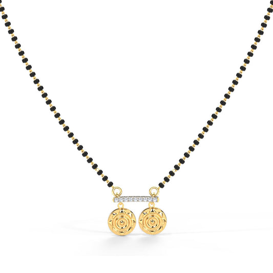 Uma Coin Diamond Mangalsutra