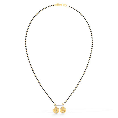 Uma Coin Diamond Mangalsutra