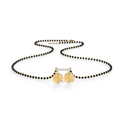 Uma Coin Diamond Mangalsutra