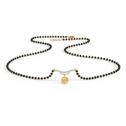 Ava Coin Diamond Mangalsutra