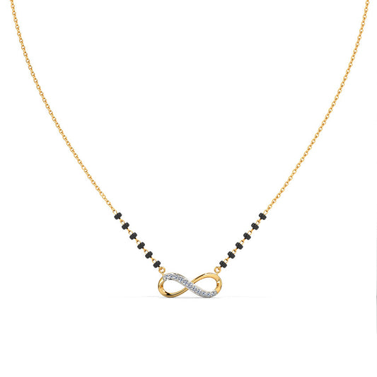 Leah Infinity Diamond Mangalsutra