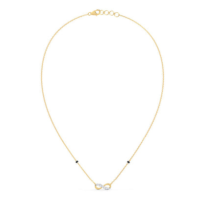 Ava Infinity Gold Diamond Mangalsutra