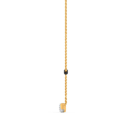 Ava Infinity Gold Diamond Mangalsutra