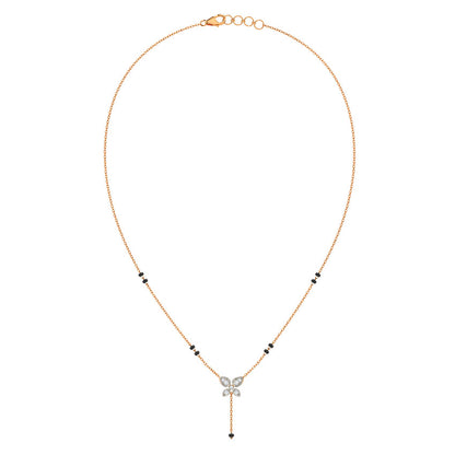 Violet Butterfly Diamond Mangalsutra