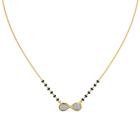 Heather Infinity Diamond Mangalsutra