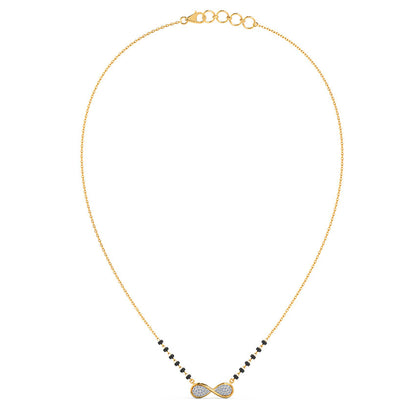 Heather Infinity Diamond Mangalsutra