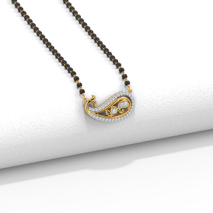 Diamond Paisley Mangalsutra