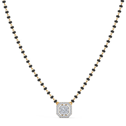Sparking Hexagon Diamond Mangalsutra