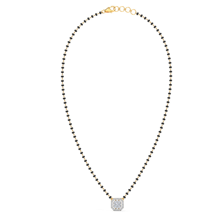 Sparking Hexagon Diamond Mangalsutra