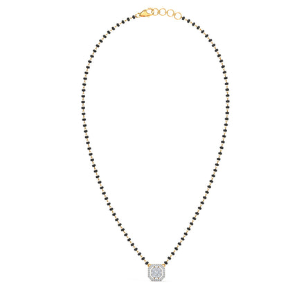 Sparking Hexagon Diamond Mangalsutra