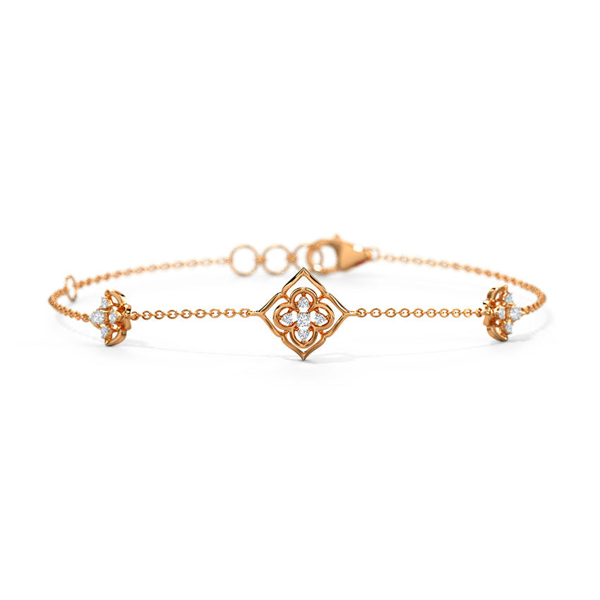 Belle Floral Diamond Bracelet