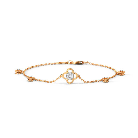 Flora Clover Diamond Bracelet