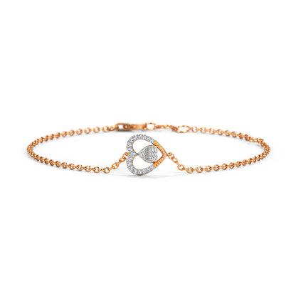 Serena Heart Diamond Bracelet