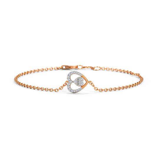 Serena Heart Diamond Bracelet