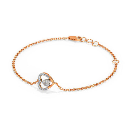 Serena Heart Diamond Bracelet