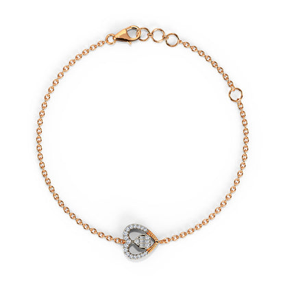 Serena Heart Diamond Bracelet