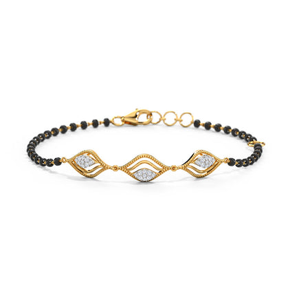 Zuki Diamond Mangalsutra Bracelet