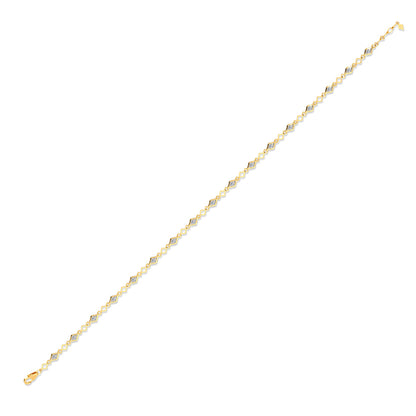 Gleaming Hues Diamond Chain Bracelet
