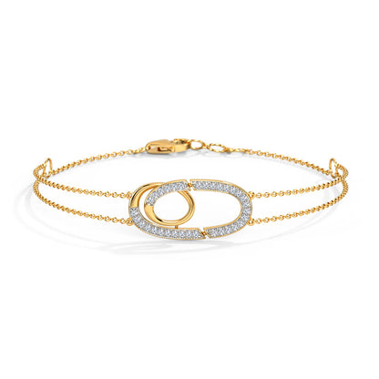 Radiant Strands Diamond Chain Bracelet