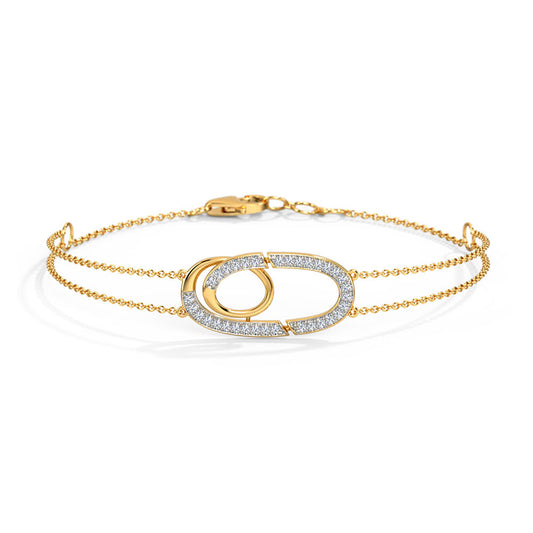 Radiant Strands Diamond Chain Bracelet