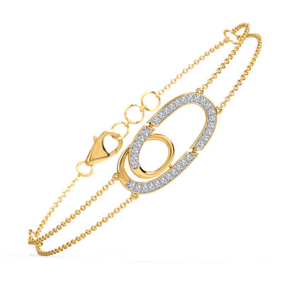Radiant Strands Diamond Chain Bracelet