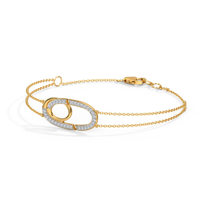 Radiant Strands Diamond Chain Bracelet