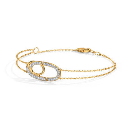 Radiant Strands Diamond Chain Bracelet