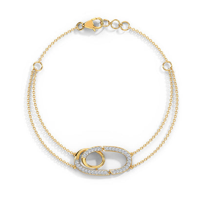 Radiant Strands Diamond Chain Bracelet