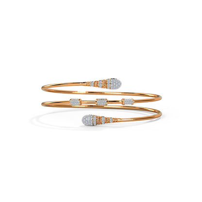 Zara Spiral Diamond Bracelet