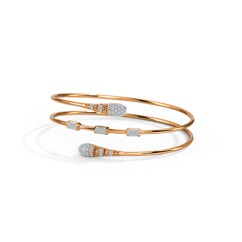 Zara Spiral Diamond Bracelet