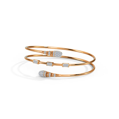 Zara Spiral Diamond Bracelet