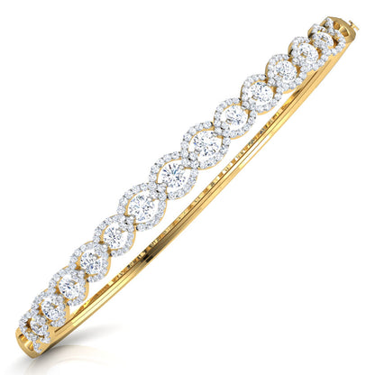 Lateral Orb Diamond Bracelet