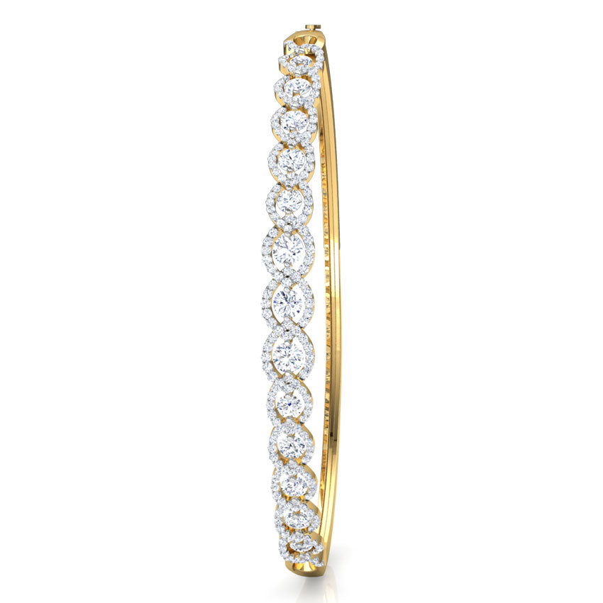 Lateral Orb Diamond Bracelet