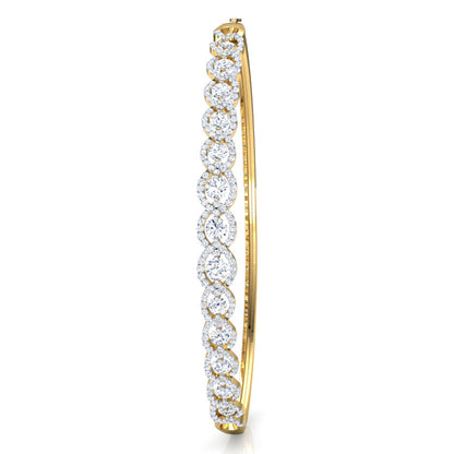 Lateral Orb Diamond Bracelet