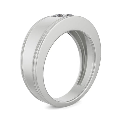 Princess Cut Lab Brilliant Band for Gents