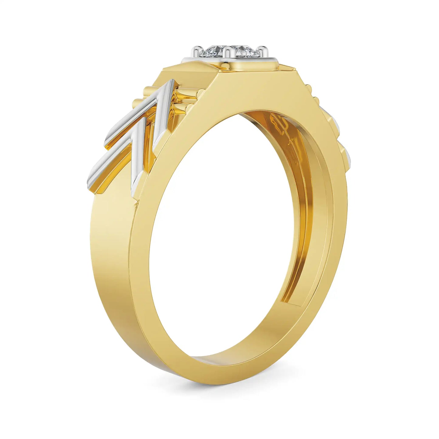 Dazzling Artistic Lab Grown Radiant Circle for Men
