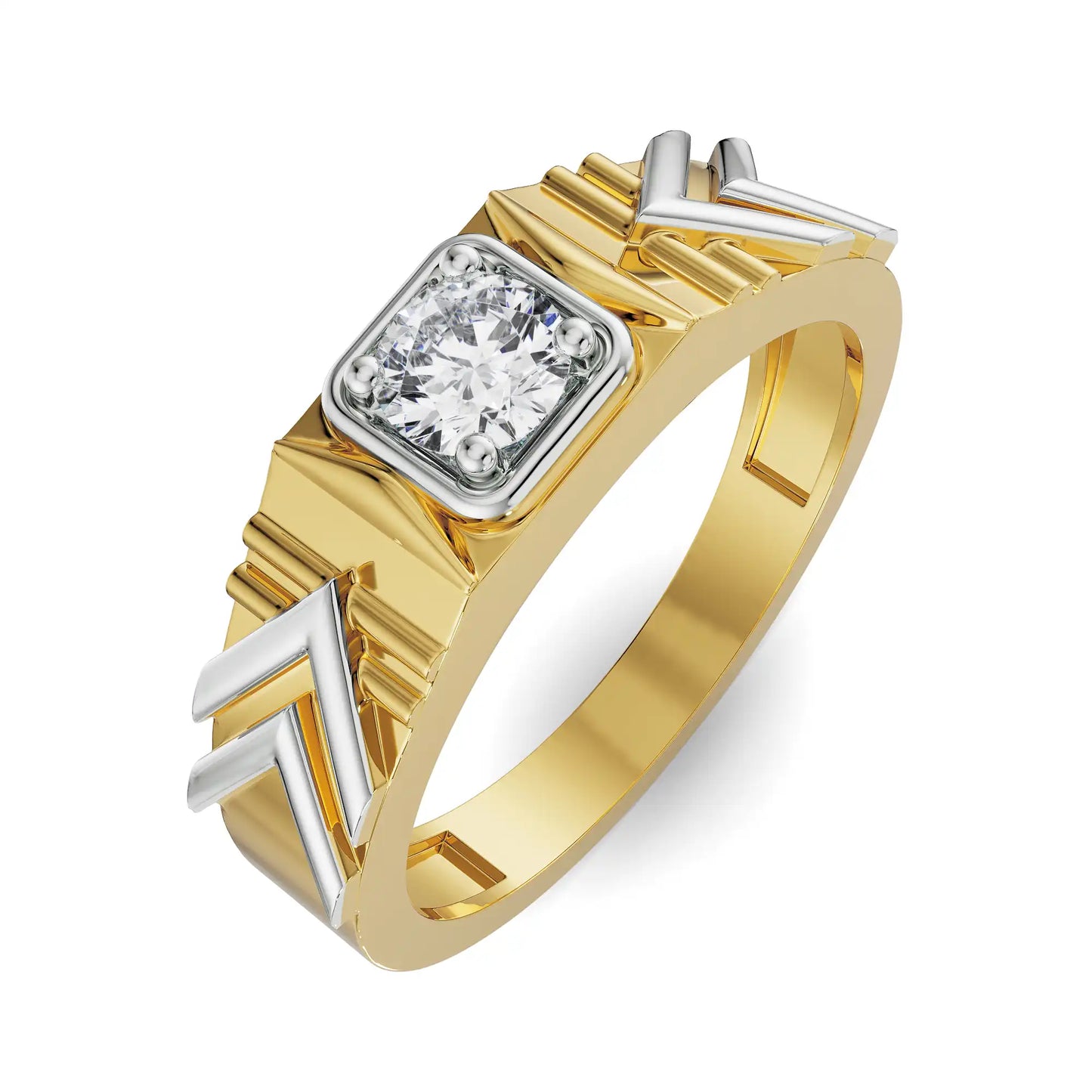 Dazzling Artistic Lab Grown Radiant Circle for Men