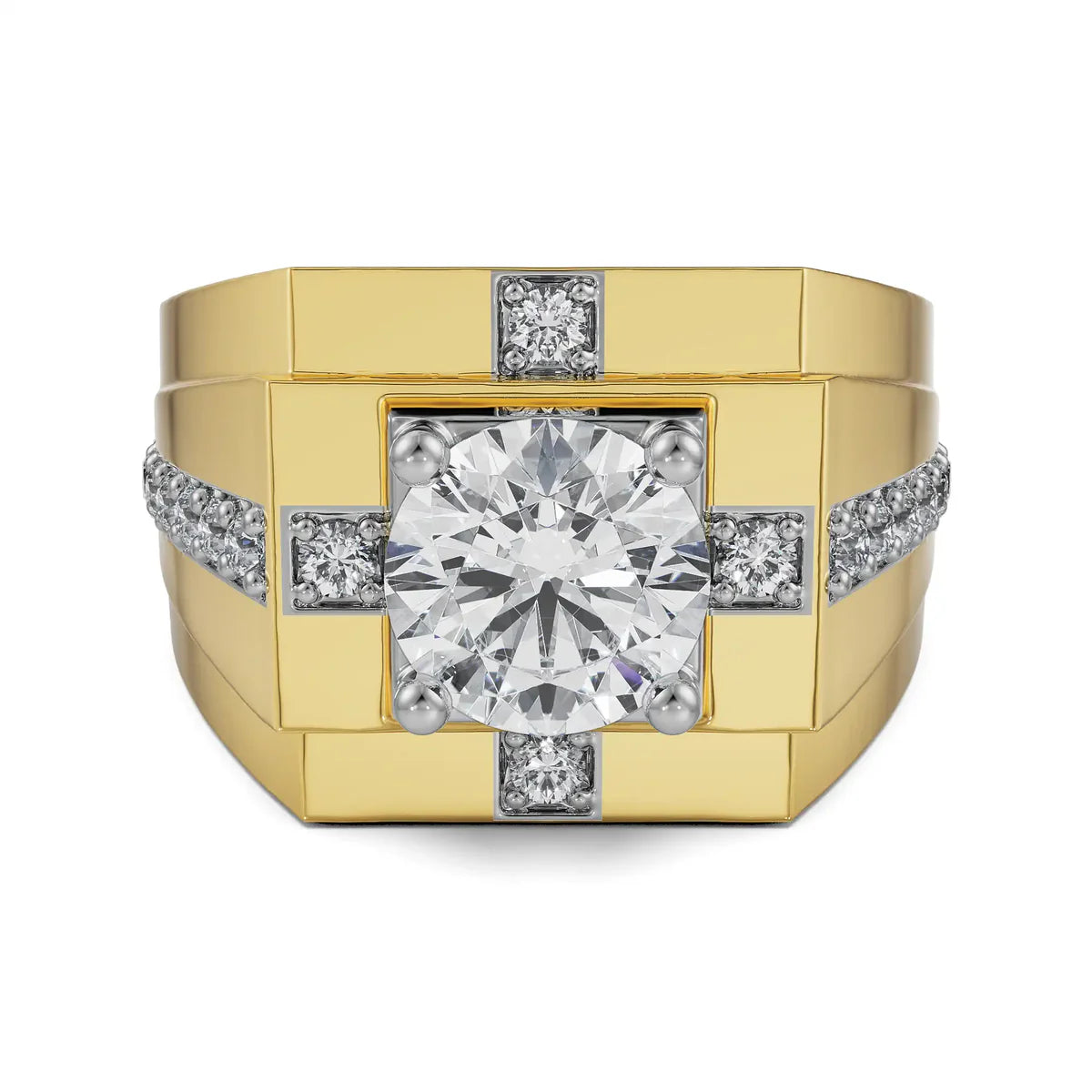 Circular Lab Grown Radiant Ring for Men