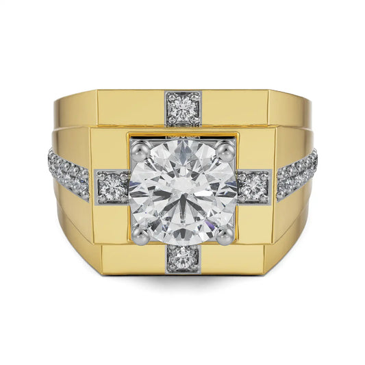 Circular Lab Grown Radiant Ring for Men