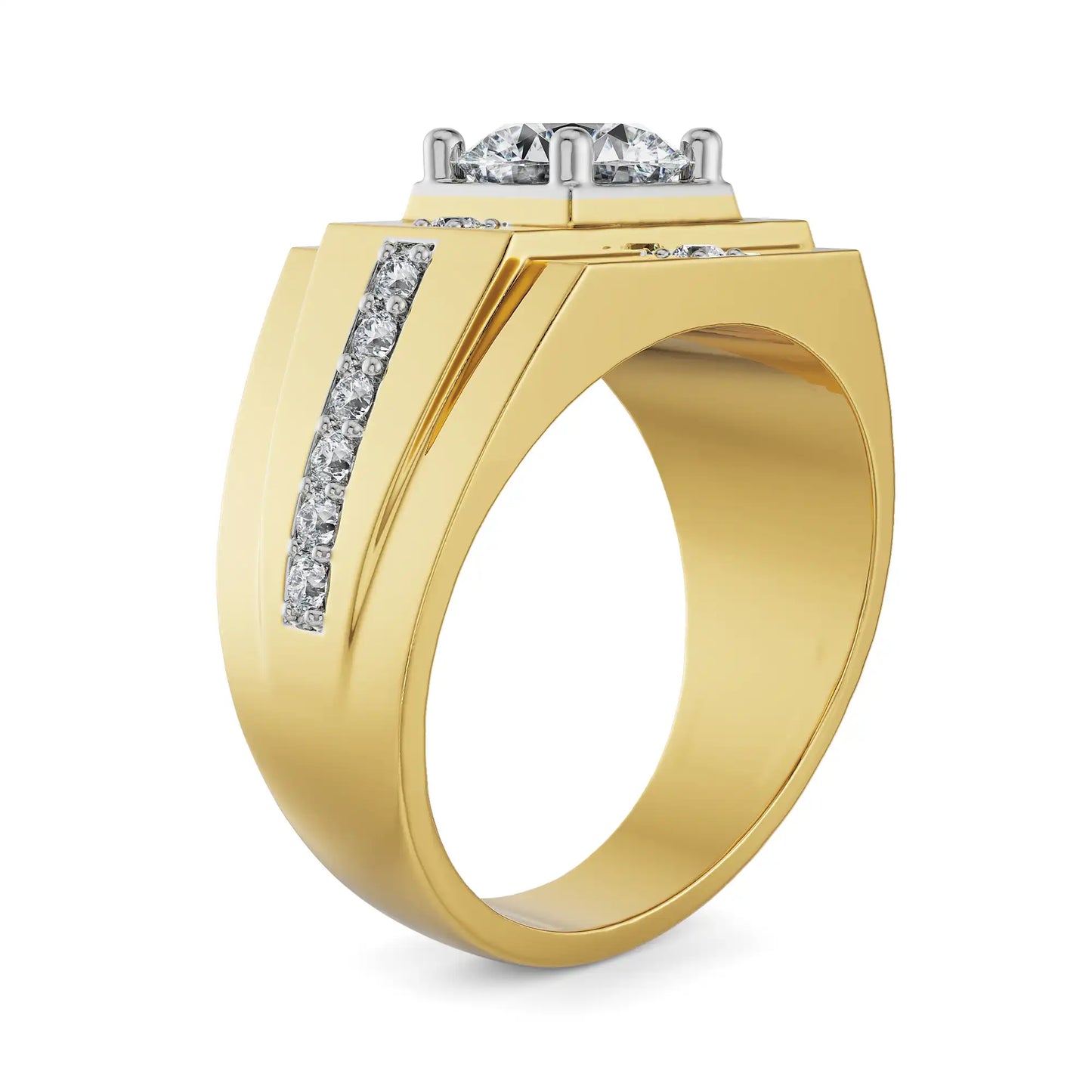 Circular Lab Grown Radiant Ring for Men