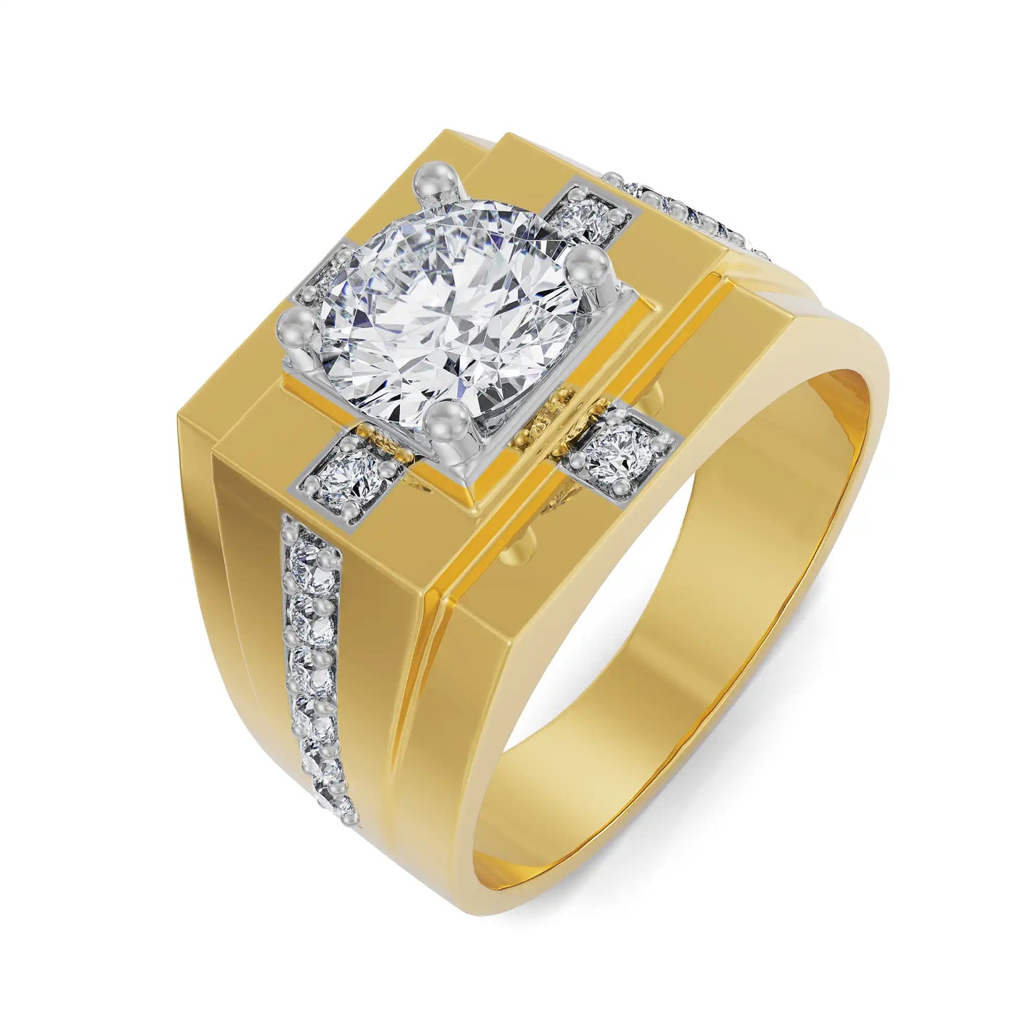 Circular Lab Grown Radiant Ring for Men