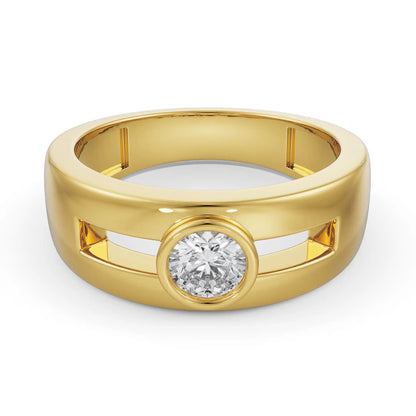 Lab-Grown Luxe Iconic Round Wedding Band for Men