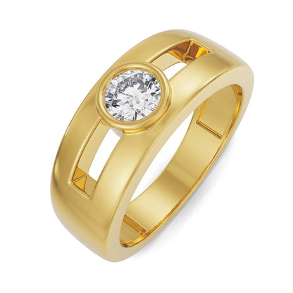 Lab-Grown Luxe Iconic Round Wedding Band for Men