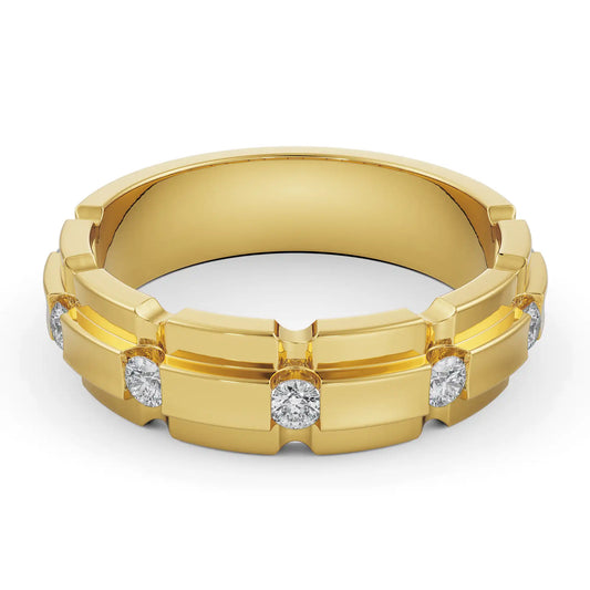 Septet Bridal Lab Grown Brilliant Band for Men